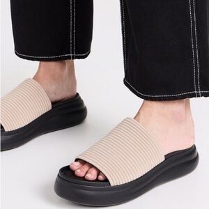 Rag & Bone Brixley Knit Slides Platform Sandals Size 9